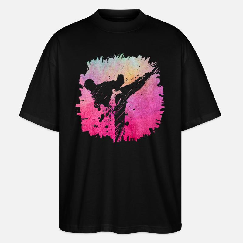 Taekwondo - Stanley/Stella Oversized Unisex Bio T-Shirt Blaster 2.0 - Schwarz
