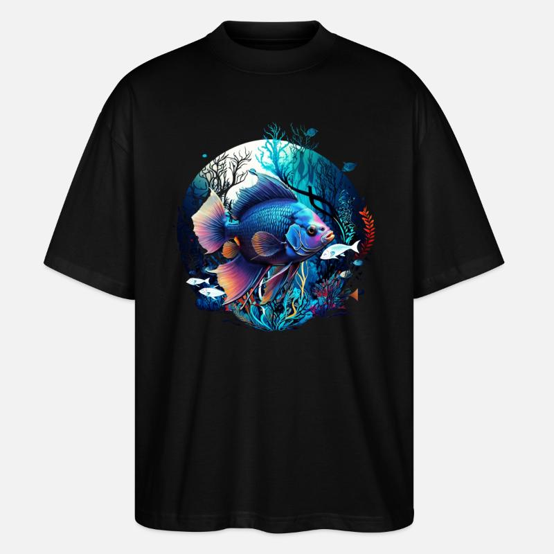 Skalar - Stanley/Stella Oversized Unisex Bio T-Shirt Blaster 2.0 - Schwarz
