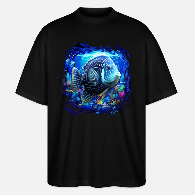 Skalar - Stanley/Stella Oversized Unisex Bio T-Shirt Blaster 2.0 - Schwarz