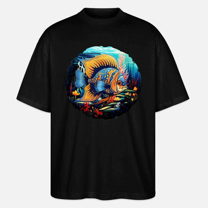 Skalar - Stanley/Stella Oversized Unisex Bio T-Shirt Blaster 2.0 - Schwarz