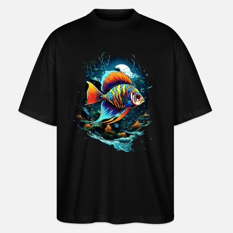 Skalar - Stanley/Stella Oversized Unisex Bio T-Shirt Blaster 2.0 - Schwarz
