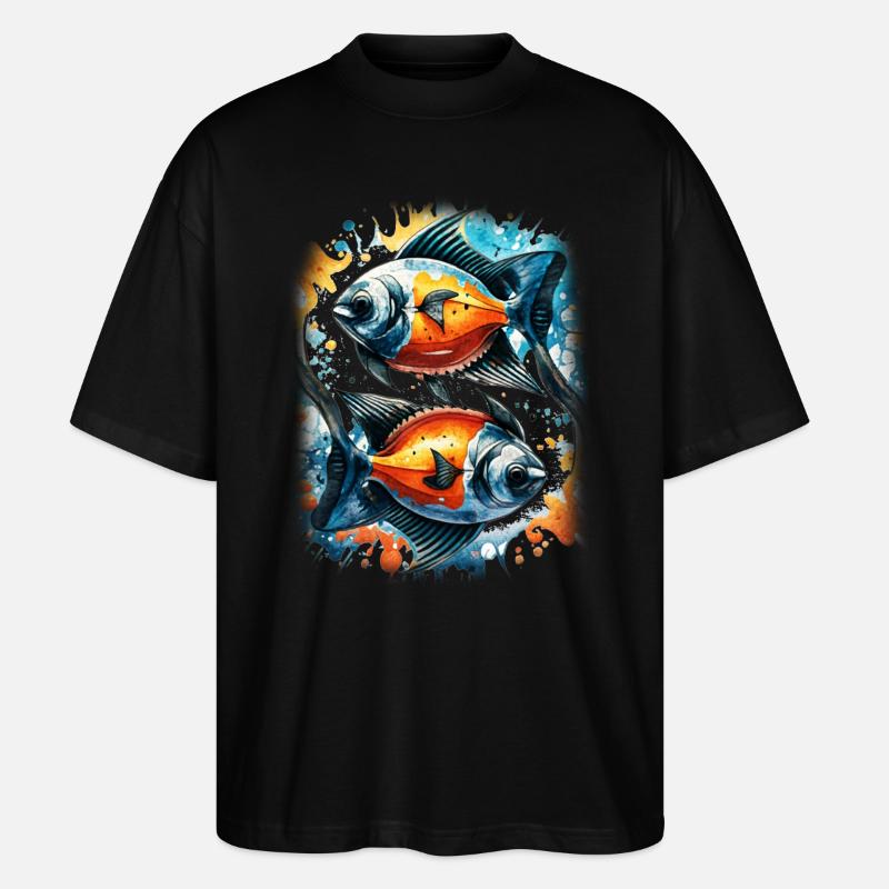 Skalar - Stanley/Stella Oversized Unisex Bio T-Shirt Blaster 2.0 - Schwarz