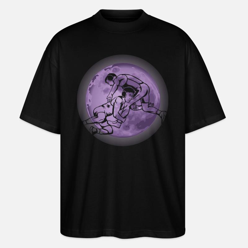 Lutte - T-shirt bio Blaster 2.0 coupe oversize Stanley/Stella Unisexe - noir