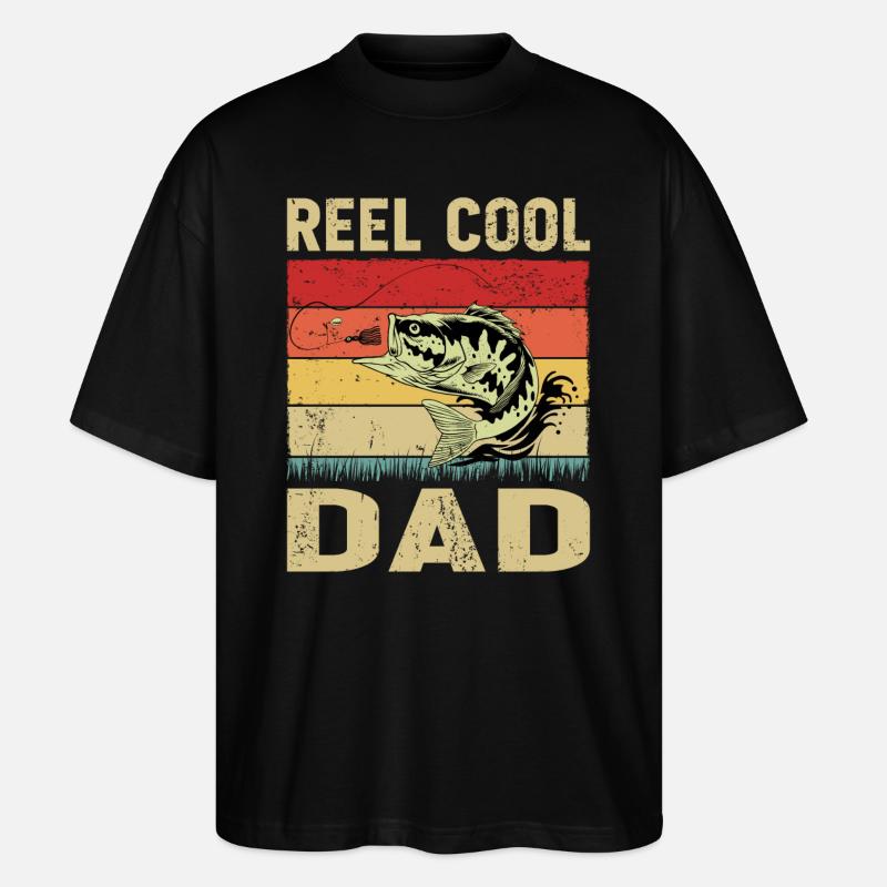Moulinet Cool Dad - T-shirt bio Blaster 2.0 coupe oversize Stanley/Stella Unisexe - noir
