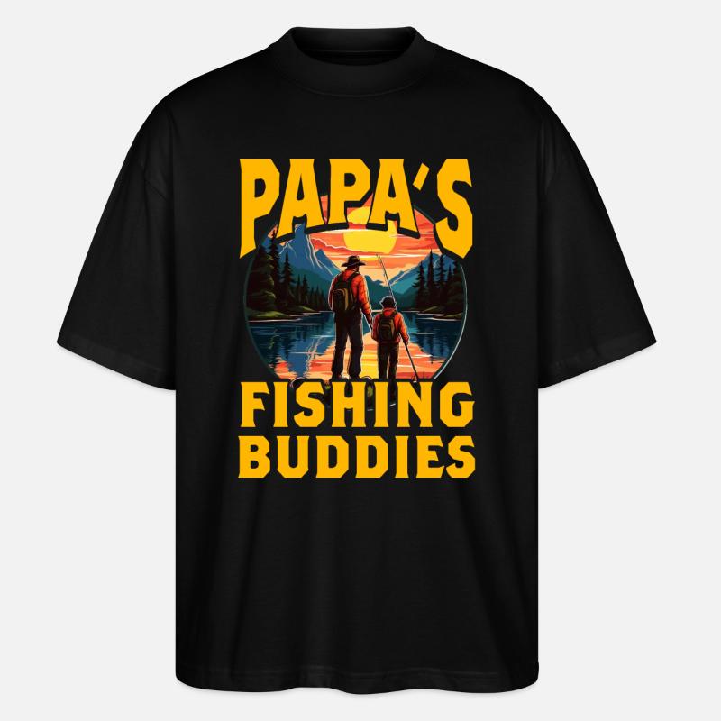 Papas Angelfreunde - Stanley/Stella Oversized Unisex Bio T-Shirt Blaster 2.0 - Schwarz