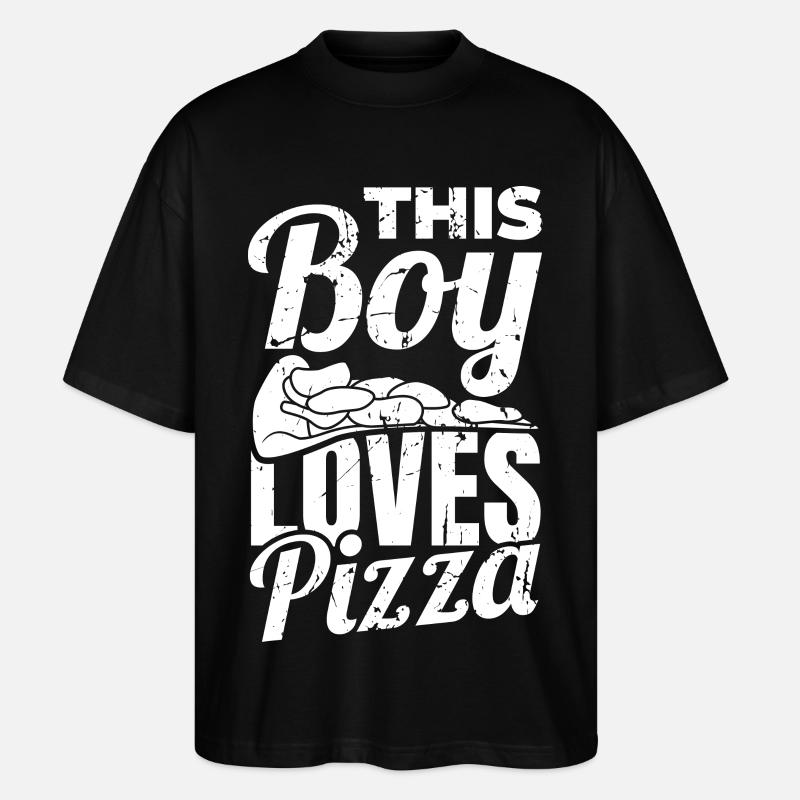 Pizza Junge - Stanley/Stella Oversized Unisex Bio T-Shirt Blaster 2.0 - Schwarz