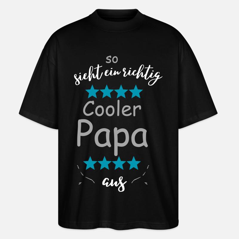 Vraiment un look de papa cool - T-shirt bio Blaster 2.0 coupe oversize Stanley/Stella Unisexe - noir