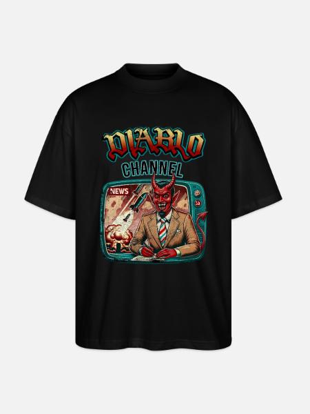 Diablo Channel - Stanley/Stella Oversized Unisex Organic T-shirt Blaster 2.0 - black