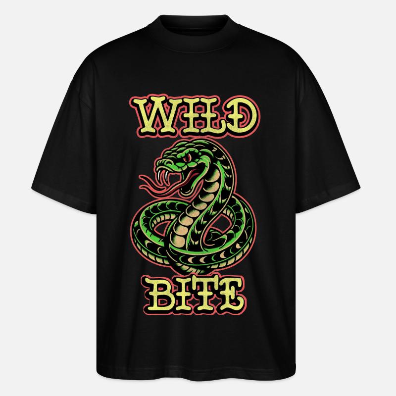 Wilder Biss - Stanley/Stella Oversized Unisex Bio T-Shirt Blaster 2.0 - Schwarz