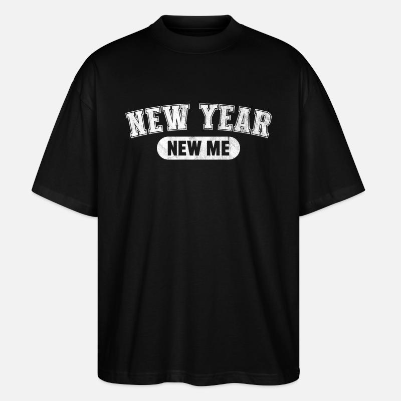 Nouvel An, Nouveau Moi - T-shirt bio Blaster 2.0 coupe oversize Stanley/Stella Unisexe - noir