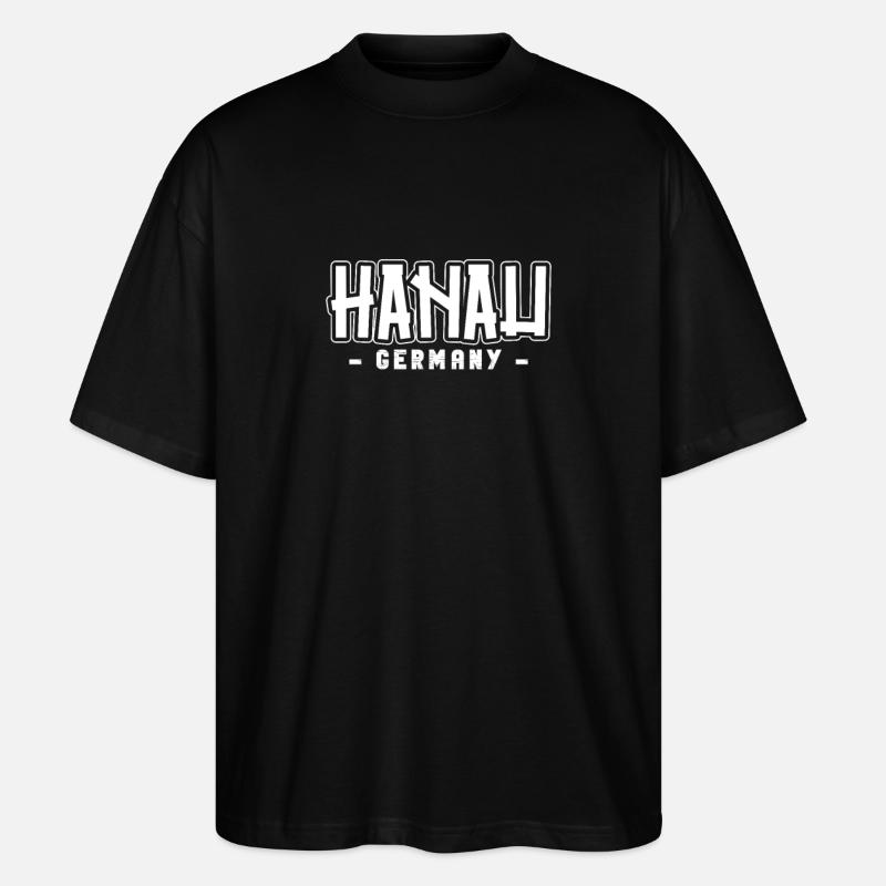 Hanauerin Hanauer Hanau - Stanley/Stella Oversized Unisex Bio T-Shirt Blaster 2.0 - Schwarz