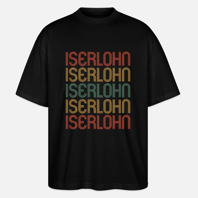 Iserlohn Iserlohnerin Iserlohner Stadt Iserlohn - T-shirt bio Blaster 2.0 coupe oversize Stanley/Stella Unisexe - noir