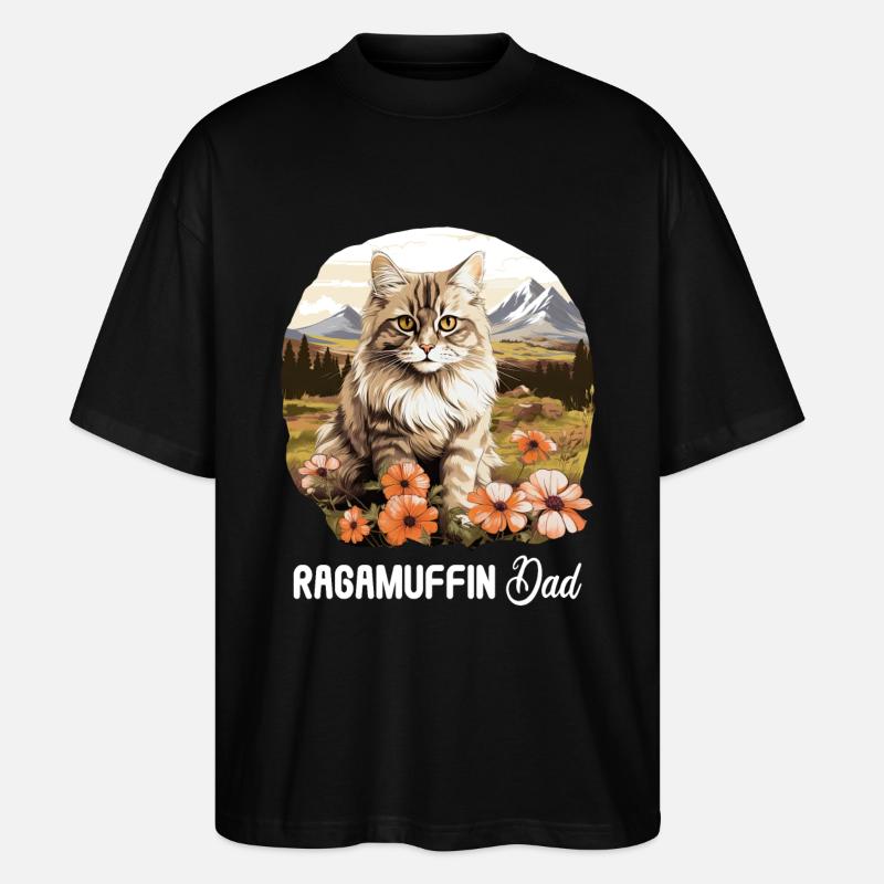 Ragamuffin Chaton Ragamuffin Chat - T-shirt bio Blaster 2.0 coupe oversize Stanley/Stella Unisexe - noir