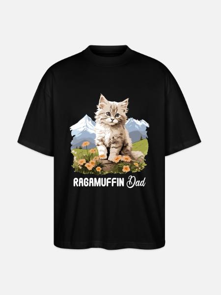 Ragamuffin Chaton Ragamuffin Chat - T-shirt bio Blaster 2.0 coupe oversize Stanley/Stella Unisexe - noir