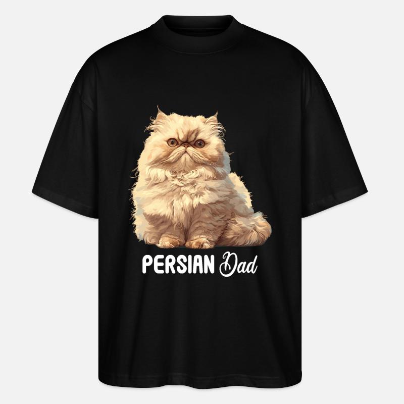 Persian Cat Perserkatze - Stanley/Stella Oversized Unisex Bio T-Shirt Blaster 2.0 - Schwarz