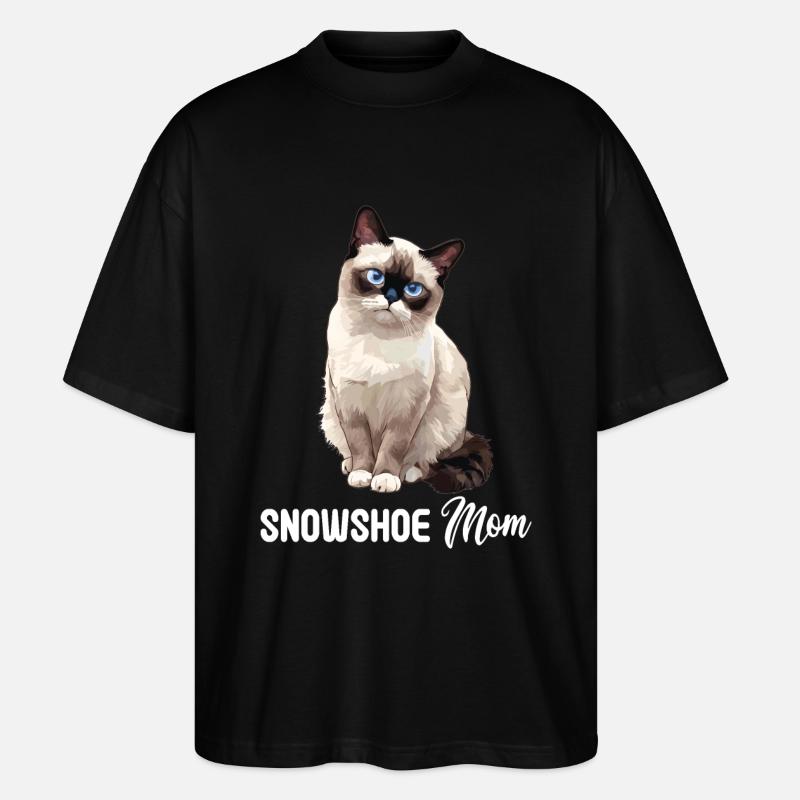 Chaton raquette Chat raquette - T-shirt bio Blaster 2.0 coupe oversize Stanley/Stella Unisexe - noir