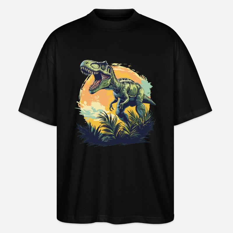 Allosaurier Allosaurus - Stanley/Stella Oversized Unisex Bio T-Shirt Blaster 2.0 - Schwarz