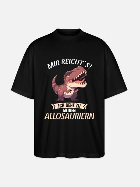Allosaur Allosaurus - Stanley/Stella Oversized Unisex Organic T-shirt Blaster 2.0 - black