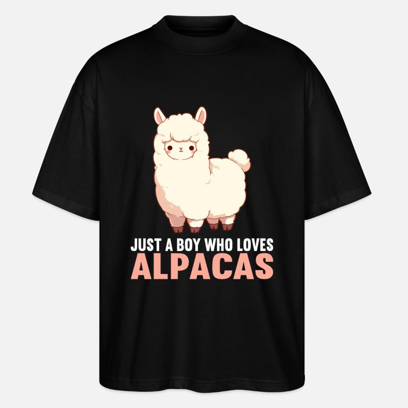 Alpaca Alpacas Alpaca - Stanley/Stella Oversized Unisex Organic T-shirt Blaster 2.0 - black