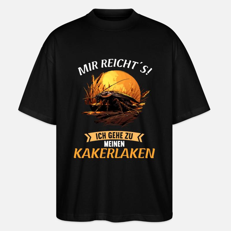 Cockroach Kakerlaken Kakerlake - Stanley/Stella Oversized Unisex Bio T-Shirt Blaster 2.0 - Schwarz