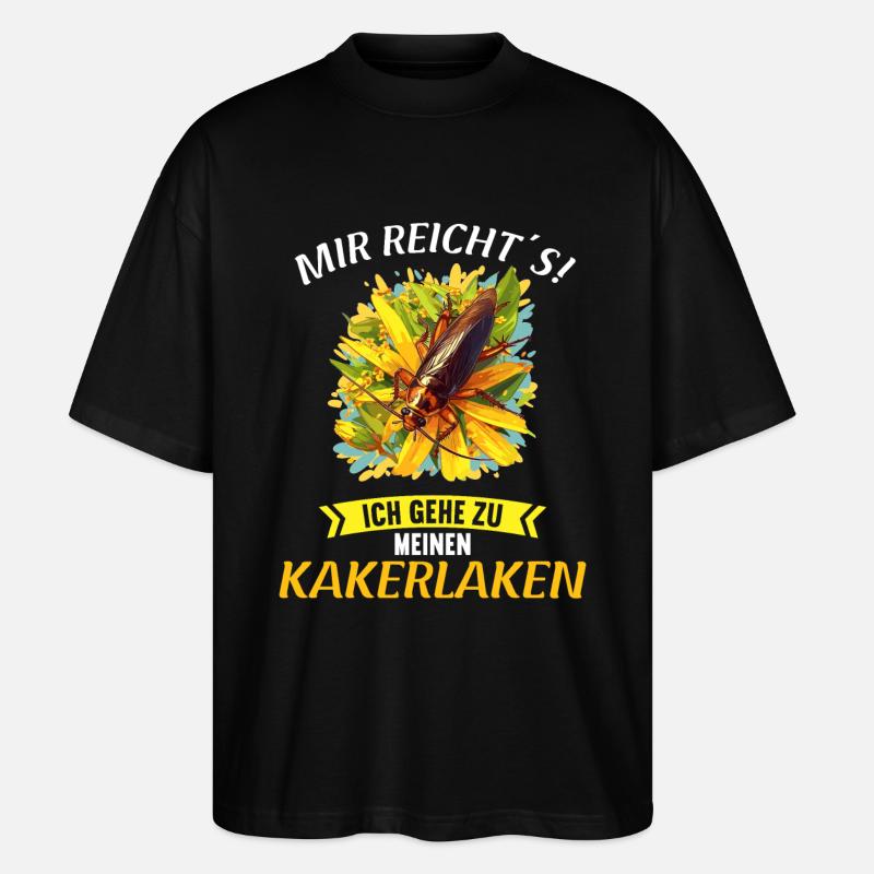 Cockroach Kakerlaken Kakerlake - Stanley/Stella Oversized Unisex Bio T-Shirt Blaster 2.0 - Schwarz