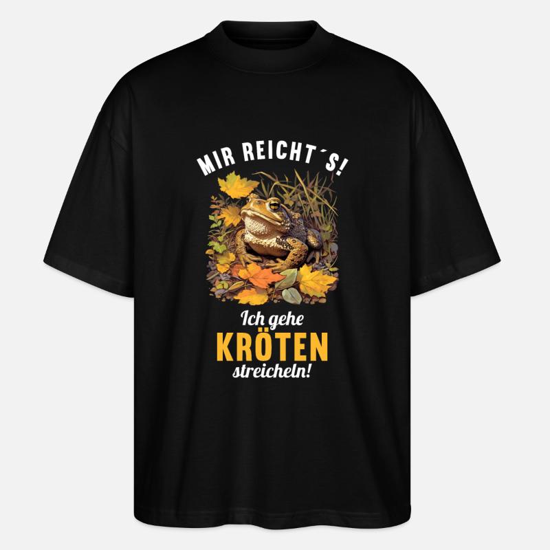 Toad Kröten Kröte - Stanley/Stella Oversized Unisex Bio T-Shirt Blaster 2.0 - Schwarz