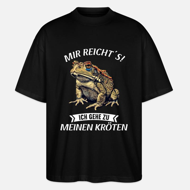 Toad Kröten Kröte - Stanley/Stella Oversized Unisex Bio T-Shirt Blaster 2.0 - Schwarz