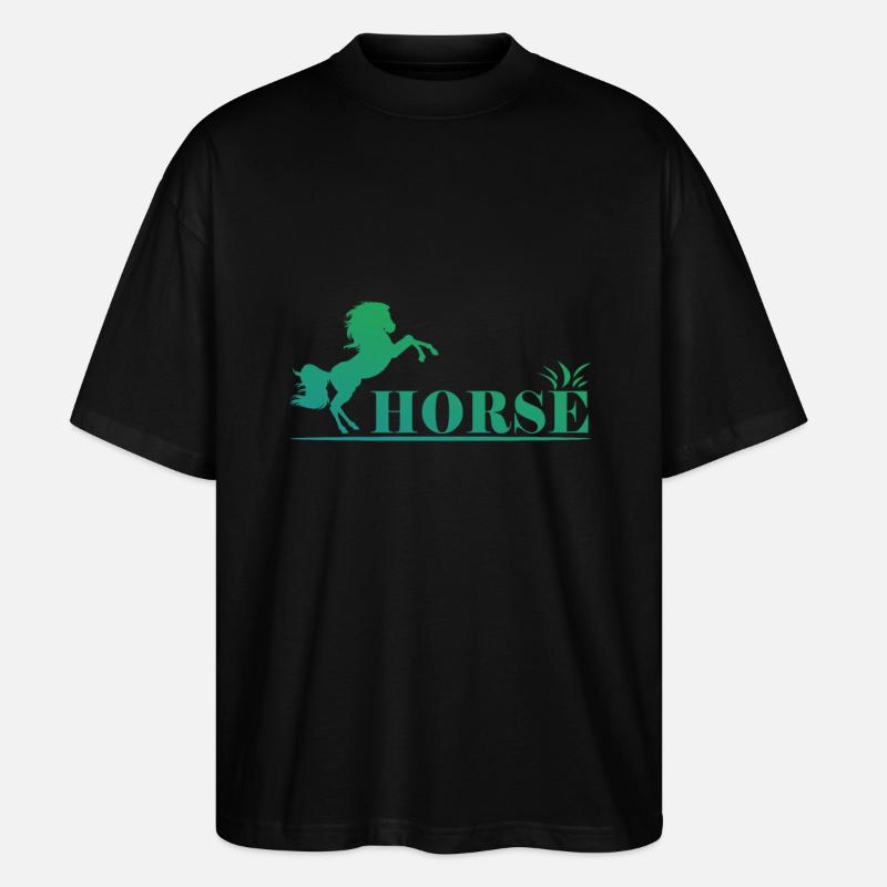 Cheval - cheval - T-shirt bio Blaster 2.0 coupe oversize Stanley/Stella Unisexe - noir