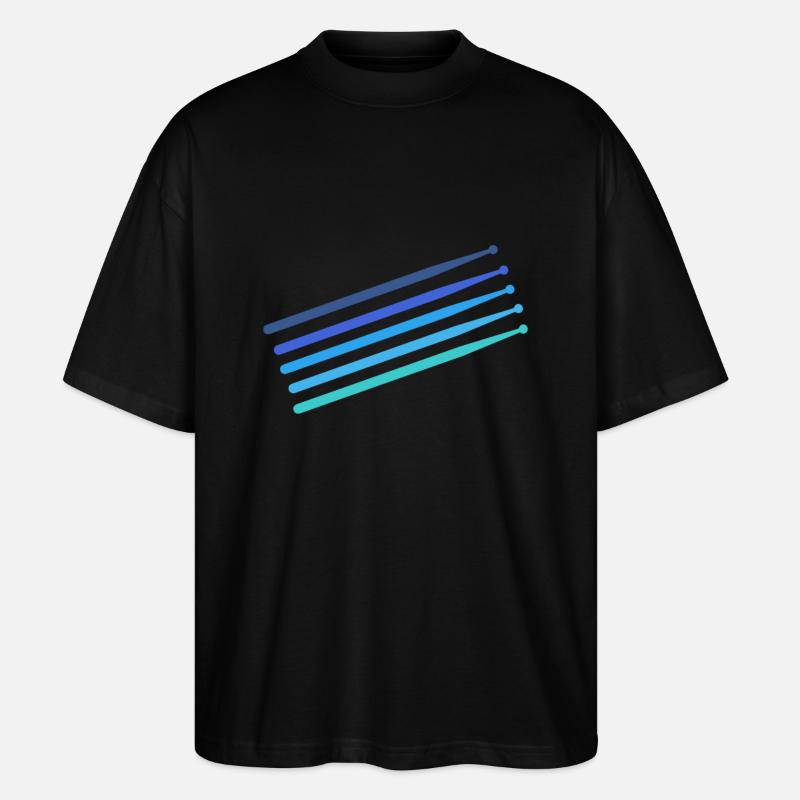 Drumsticks - T-shirt bio Blaster 2.0 coupe oversize Stanley/Stella Unisexe - noir