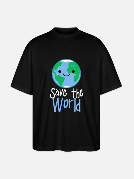 environmental Protection - Stanley/Stella Oversized Unisex Organic T-shirt Blaster 2.0 - black