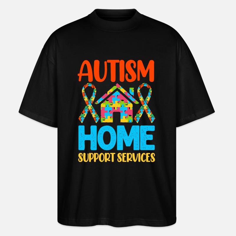 Autismus Autist - Stanley/Stella Oversized Unisex Bio T-Shirt Blaster 2.0 - Schwarz
