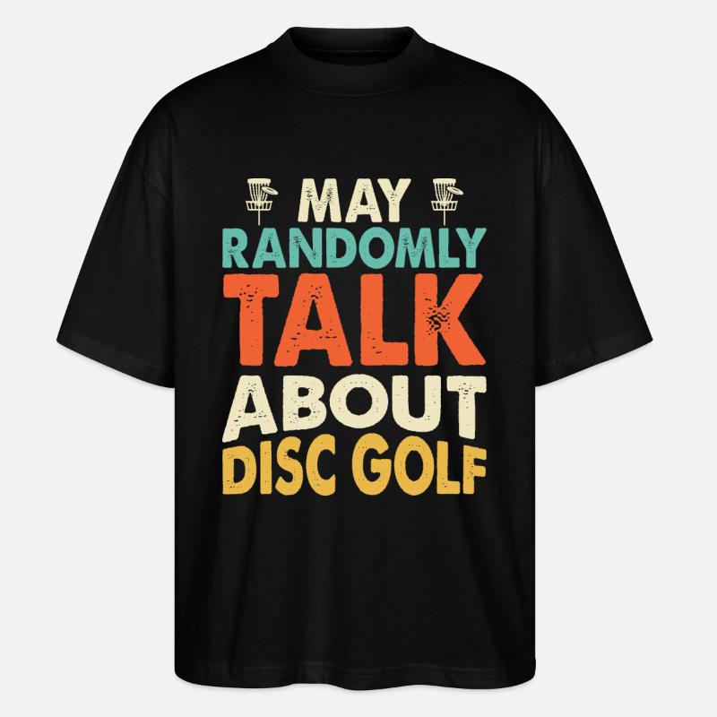 Discgolf Disc Golf - Stanley/Stella Oversized Unisex Organic T-shirt Blaster 2.0 - black
