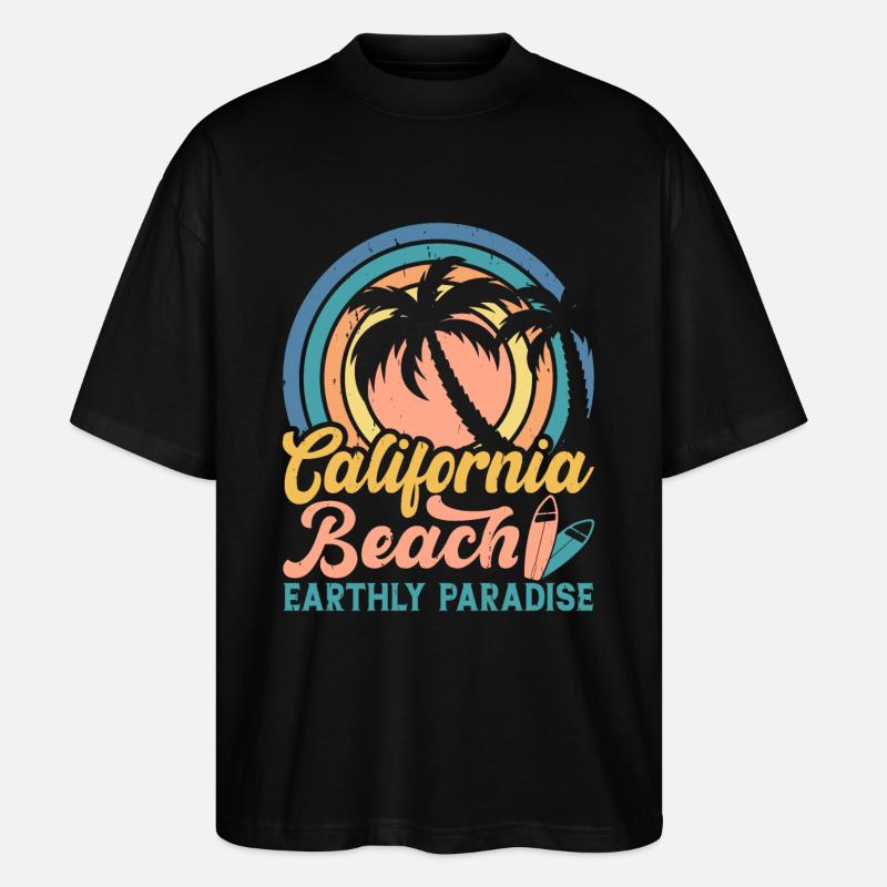 Surfen Surfer - Stanley/Stella Oversized Unisex Bio T-Shirt Blaster 2.0 - Schwarz