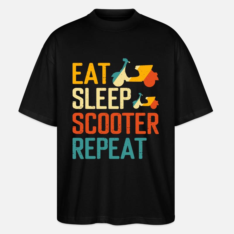 Scooter Scooter Rider Scooter - T-shirt bio Blaster 2.0 coupe oversize Stanley/Stella Unisexe - noir