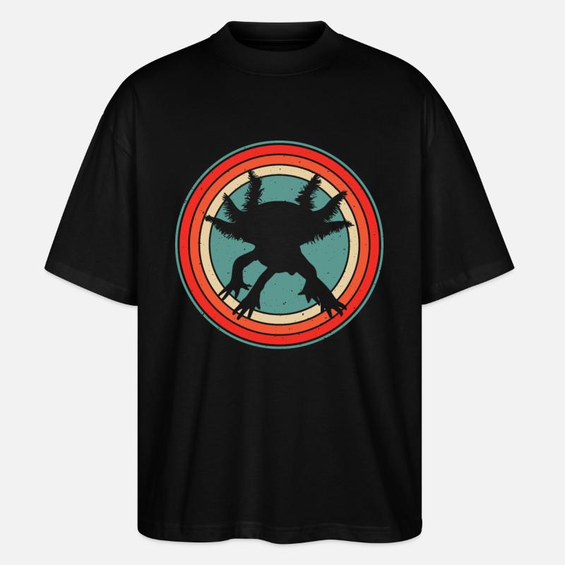 Axolotl - Stanley/Stella Oversized Unisex Bio T-Shirt Blaster 2.0 - Schwarz
