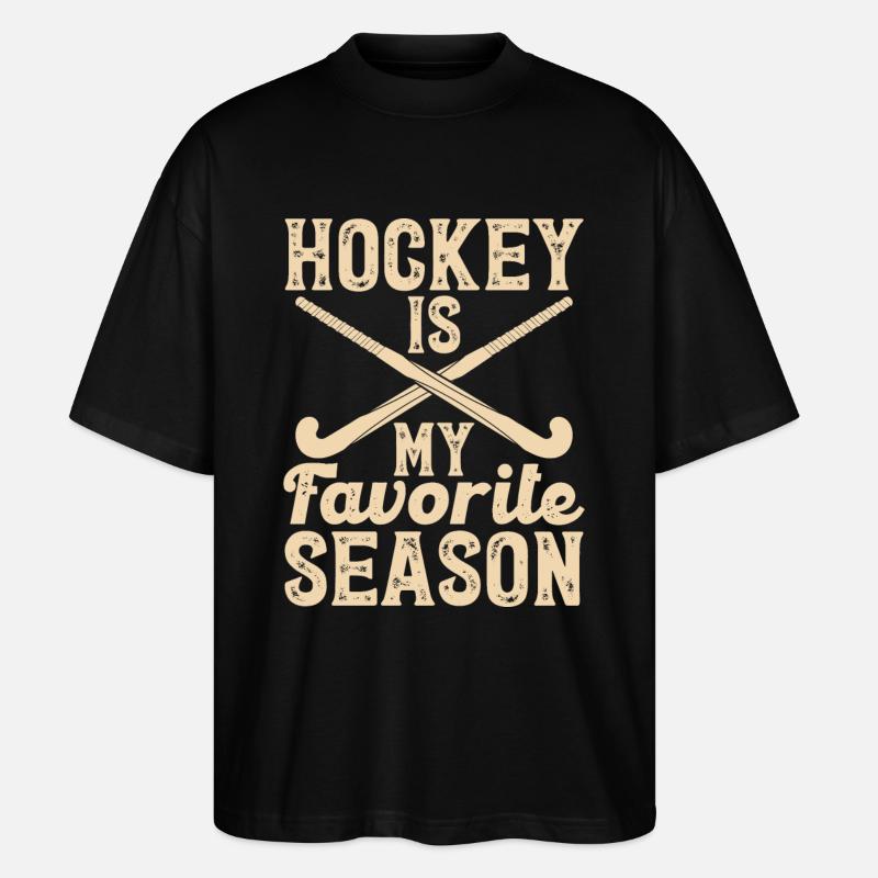 Hockey sur glace - T-shirt bio Blaster 2.0 coupe oversize Stanley/Stella Unisexe - noir