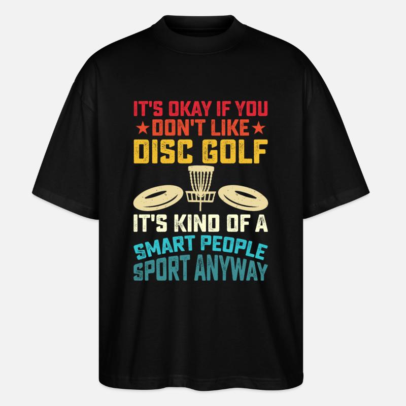 Discgolf Disc Golf - Stanley/Stella Oversized Unisex Organic T-shirt Blaster 2.0 - black