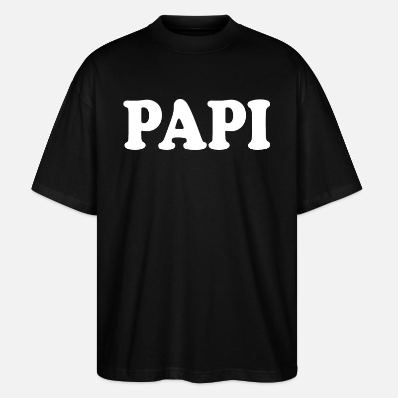 Papi - Stanley/Stella Oversized Unisex Organic T-shirt Blaster 2.0 - black