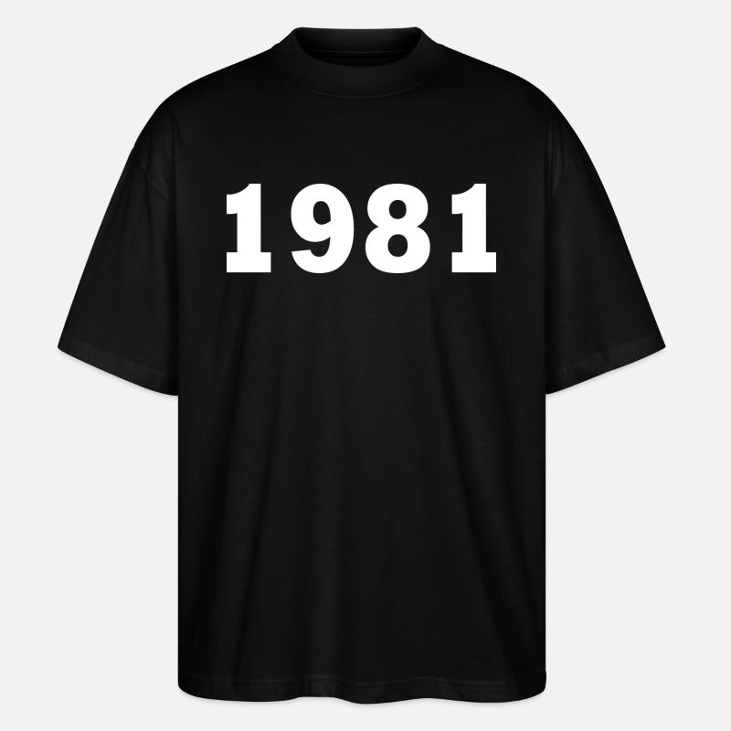 1981 - Stanley/Stella Oversized Unisex Bio T-Shirt Blaster 2.0 - Schwarz