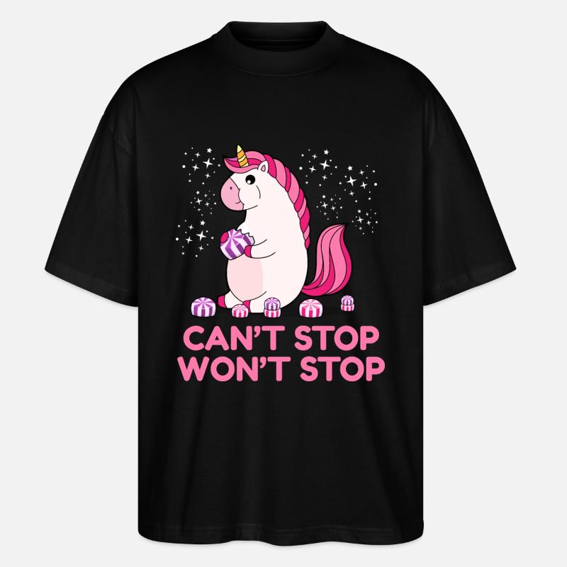 Impossible d'arrêter ne s'arrêtera pas - T-shirt bio Blaster 2.0 coupe oversize Stanley/Stella Unisexe - noir