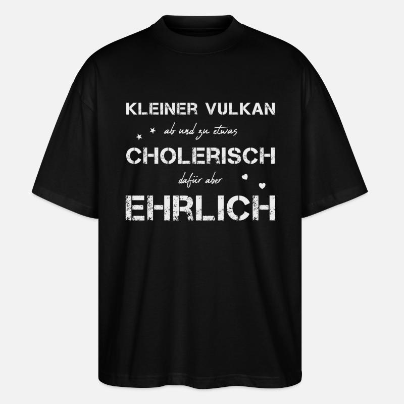 cholerisch ehrlich - Stanley/Stella Oversized Unisex Bio T-Shirt Blaster 2.0 - Schwarz