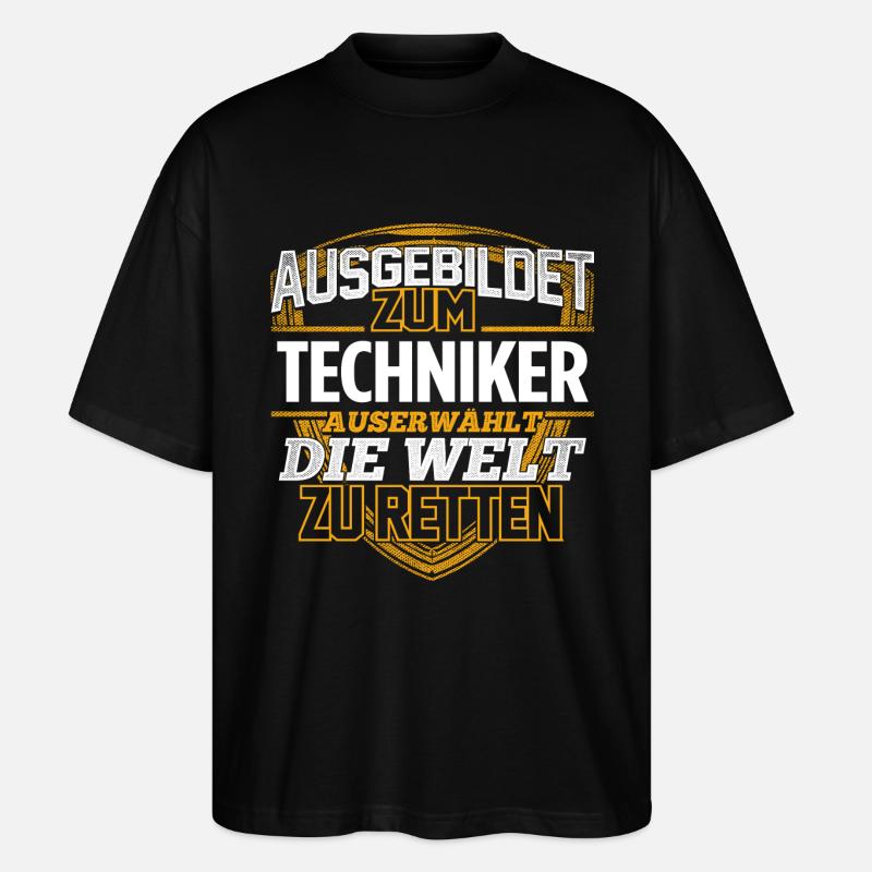TECHNIKER - Der Auserwählte - Stanley/Stella Oversized Unisex Bio T-Shirt Blaster 2.0 - Schwarz