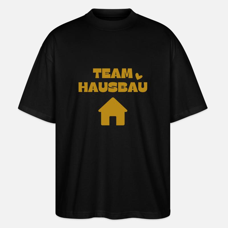 Construction de maisons d’équipe - T-shirt bio Blaster 2.0 coupe oversize Stanley/Stella Unisexe - noir