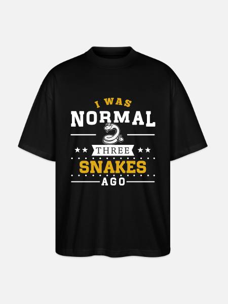 Three Snakes Ago - Stanley/Stella Oversized Unisex Bio T-Shirt Blaster 2.0 - Schwarz