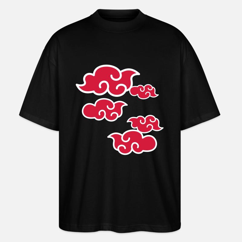 Wolken - Stanley/Stella Oversized Unisex Bio T-Shirt Blaster 2.0 - Schwarz