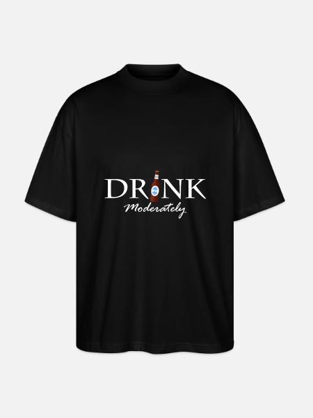 Drink in moderation - Stanley/Stella Oversized Unisex Organic T-shirt Blaster 2.0 - black