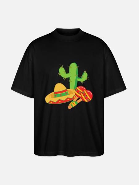 Mexico - Design Shirt - Stanley/Stella Oversized Unisex Organic T-shirt Blaster 2.0 - black
