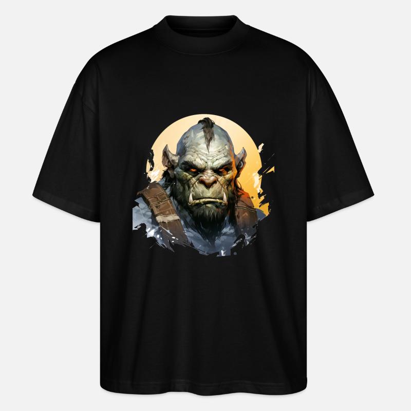 Fantasy RPG Orc Leader - T-shirt bio Blaster 2.0 coupe oversize Stanley/Stella Unisexe - noir