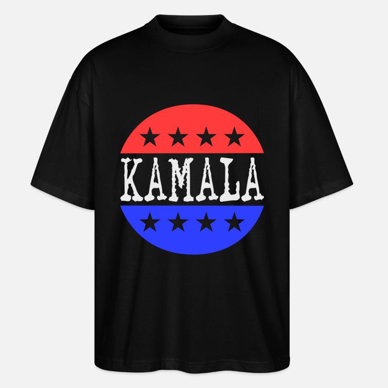 Kamala - T-shirt bio Blaster 2.0 coupe oversize Stanley/Stella Unisexe - noir