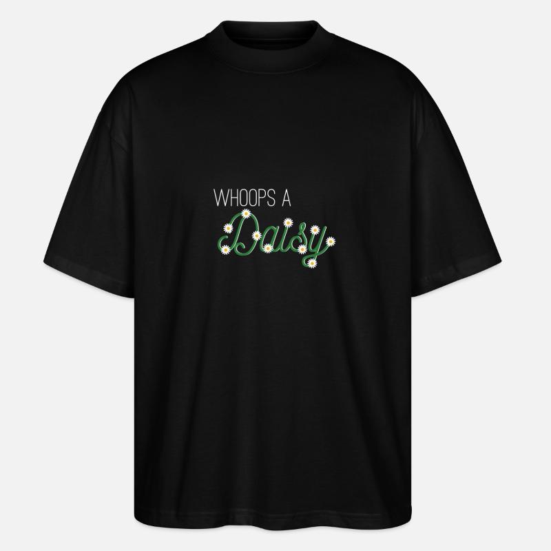 Whoops a Daisy - Stanley/Stella Oversized Unisex Organic T-shirt Blaster 2.0 - black